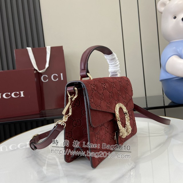 Gucci專櫃古馳經典Dionysus系列迷你手提包女士肩背包 jh2354型號：813400